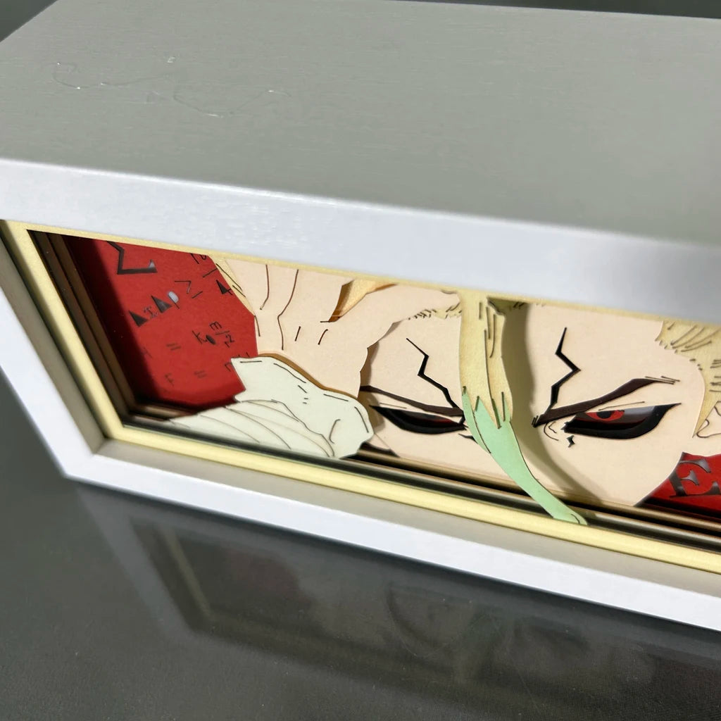 Paper Cut Out Anime Led Light Box Dr Stone Desk Light for Bedroom Decoration Child Birthday Gift Manga Table Lamps Lightbox
