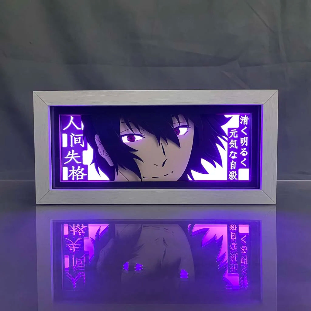 Bungo Stray Dogs Dazai Anime Light Box for Bedroom Decor 3d Led Lightbox